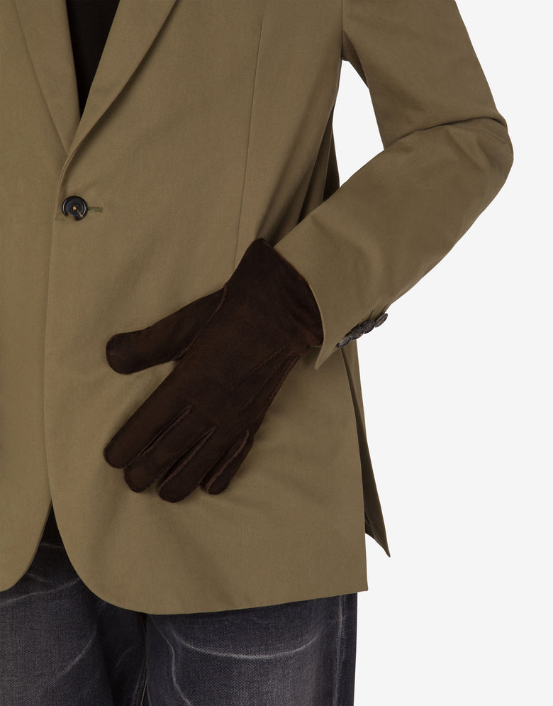 Chaqueta diagonal de algodón Tobacco Moschino 3