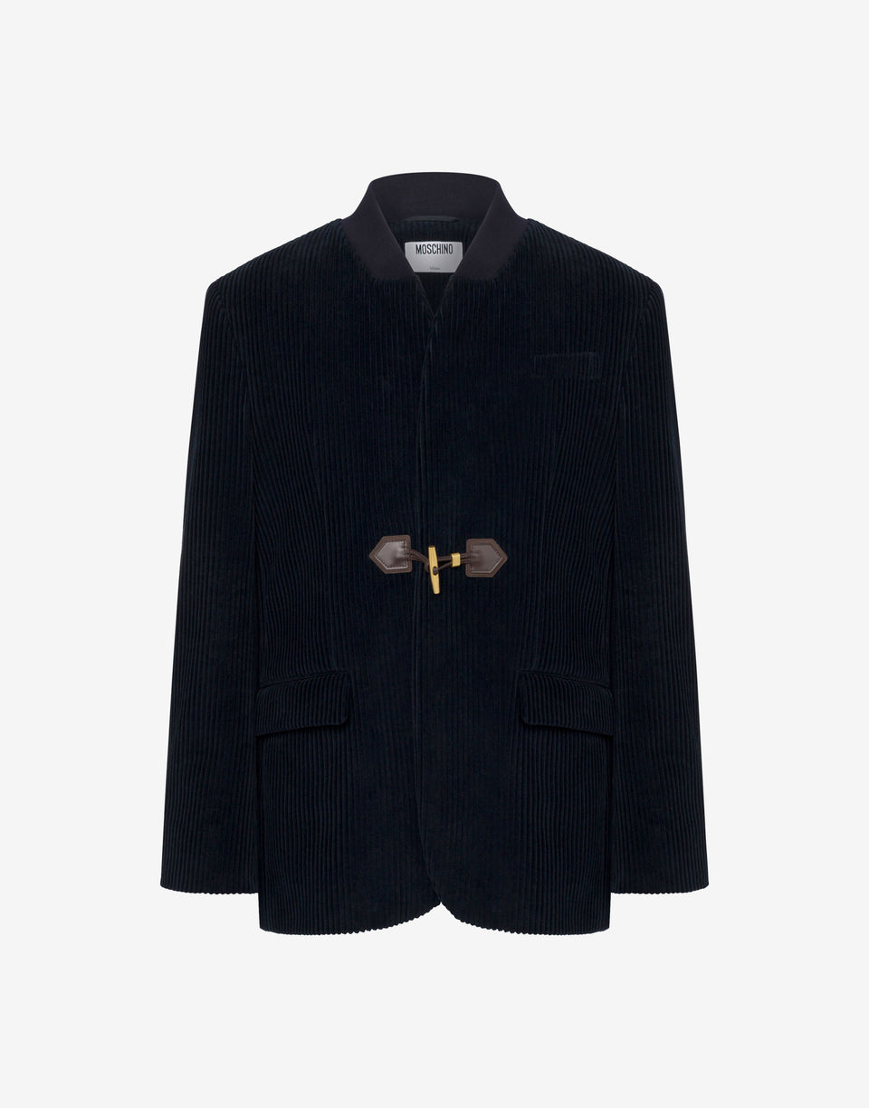 Corduroy jacket Night blue Moschino 0