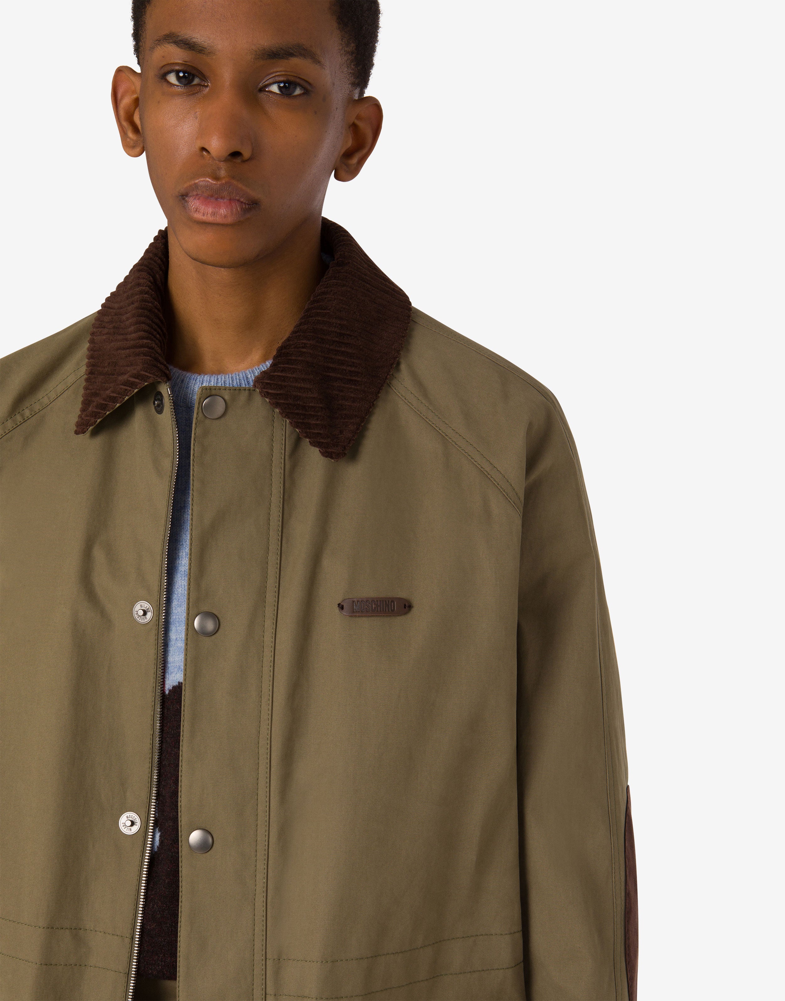 Cotton diagonal jacket | Moschino