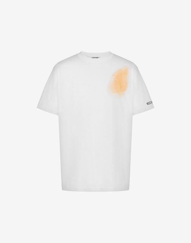 Organic cotton jersey T-shirt Archive White Moschino 0