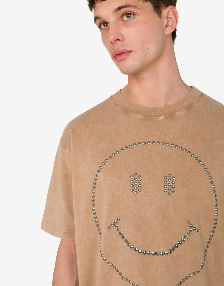厚棉质 T 恤Smiley® 深米色 Moschino 4