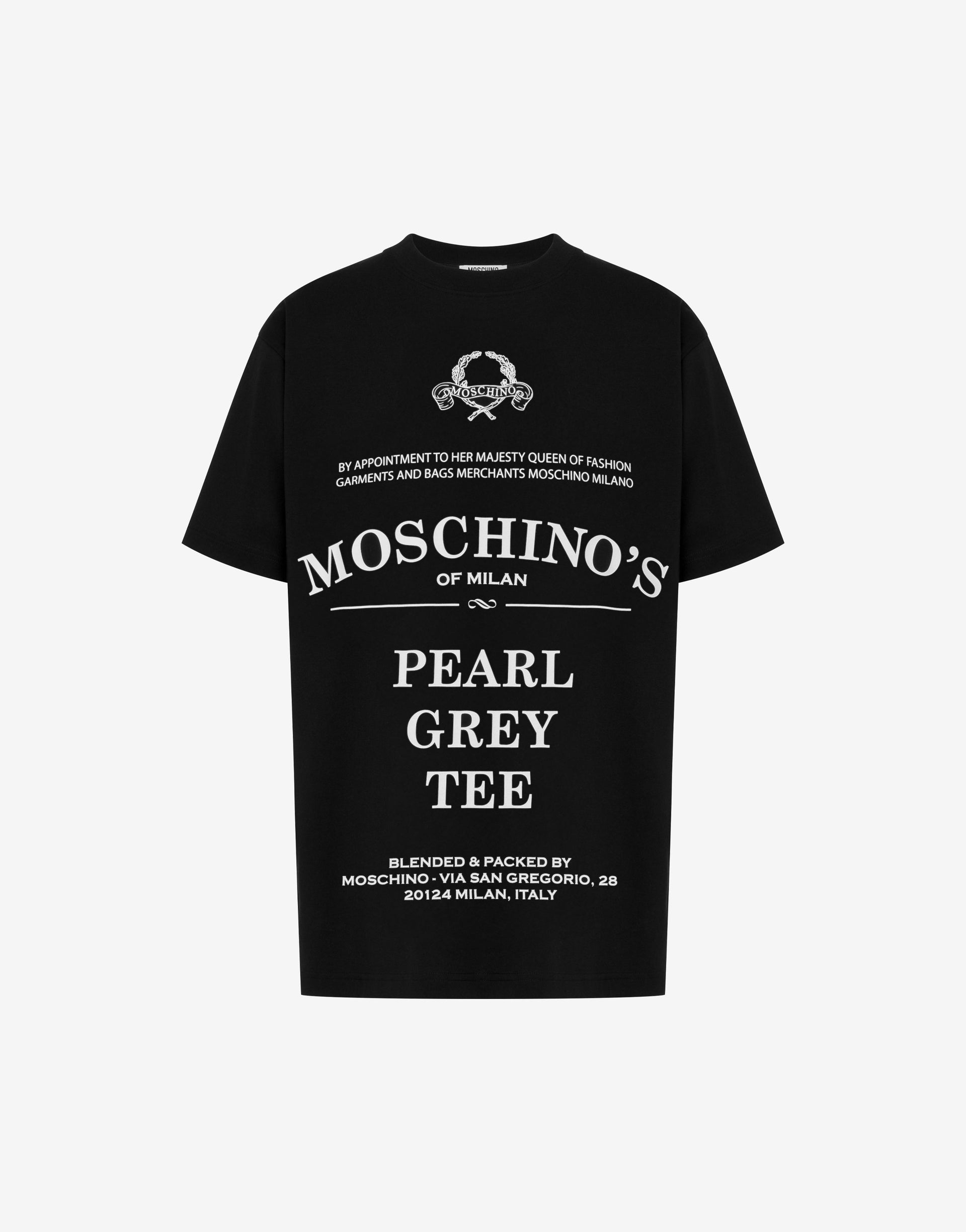 T-shirt en coton blanc pour homme Moschino T-shirt en coton blanc pour homme Moschino