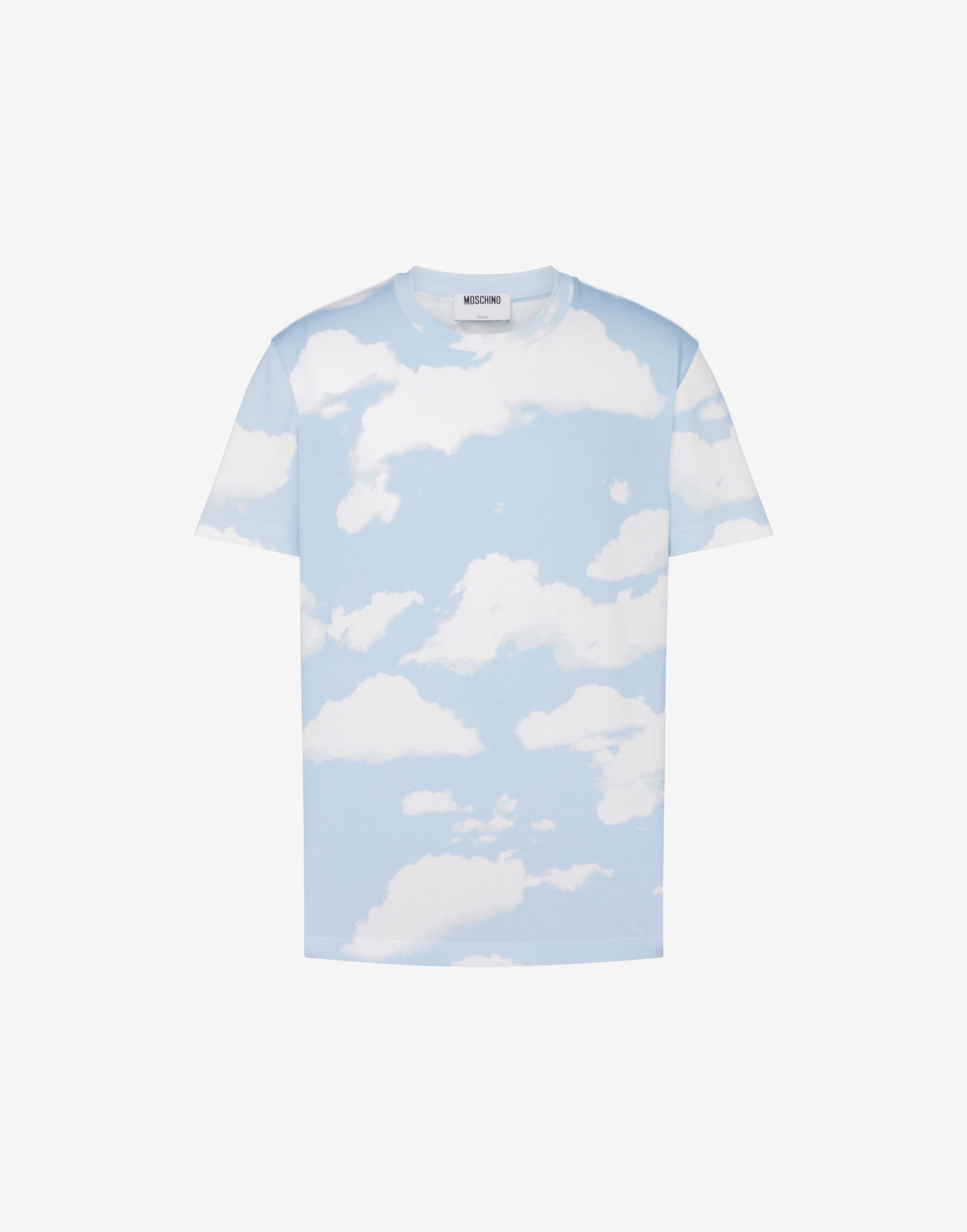 Organic cotton jersey T-shirt Archive Clouds | Moschino