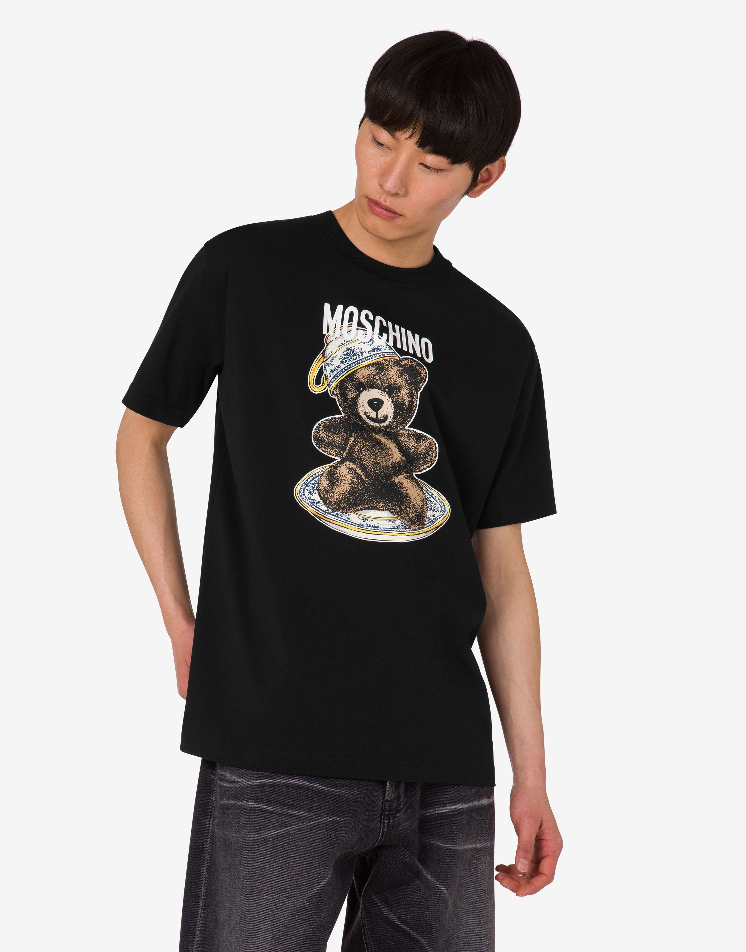 Organic cotton jersey T-shirt Moschino Teddy Bear | Moschino