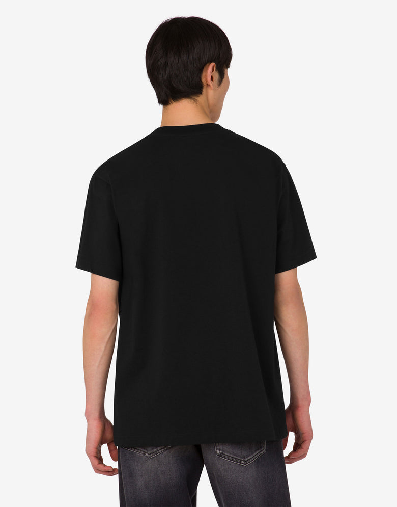 Organic cotton jersey T-shirt Moschino Teddy Bear Black Moschino 3