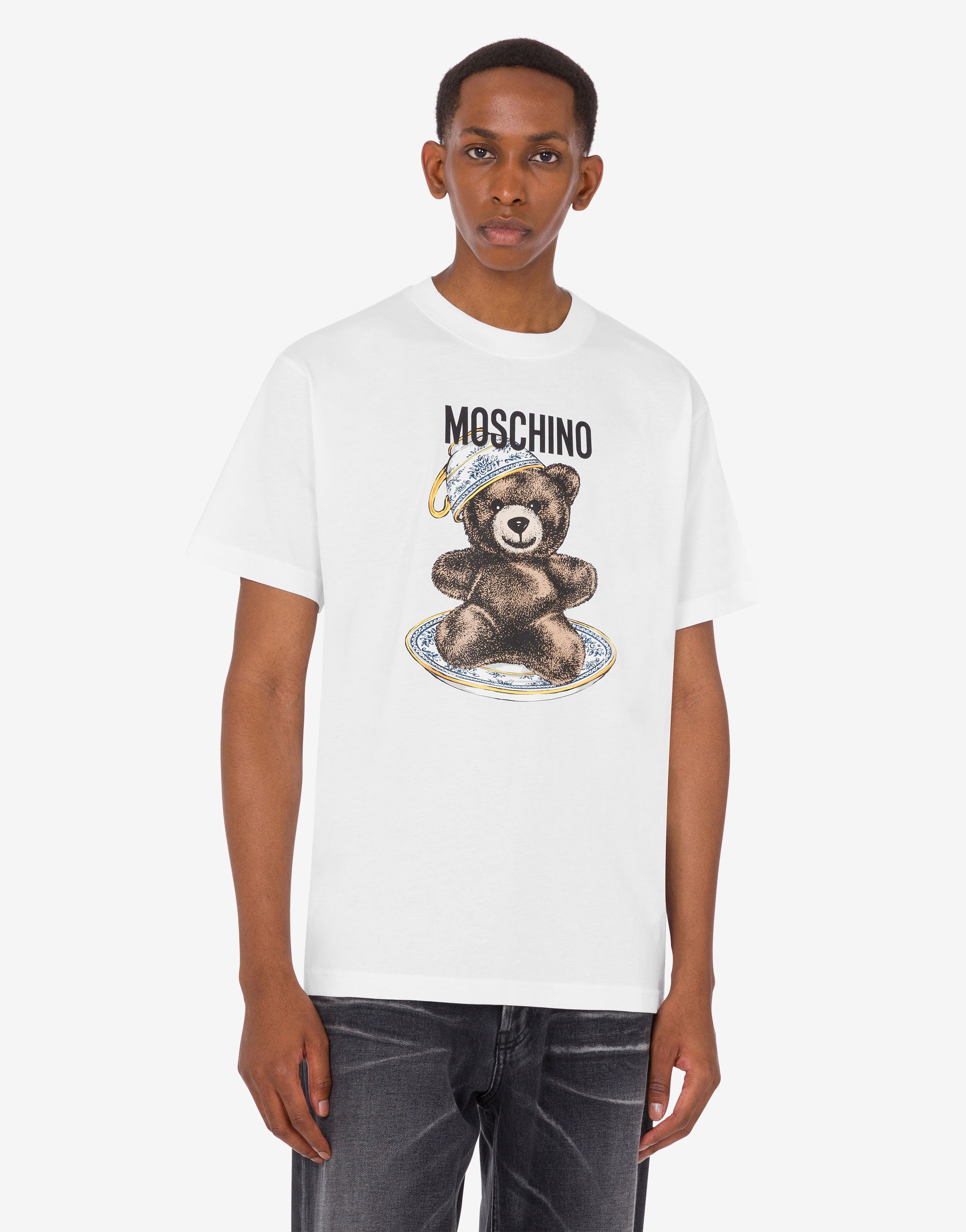 Organic cotton jersey T-shirt Moschino Teddy Bear | Moschino