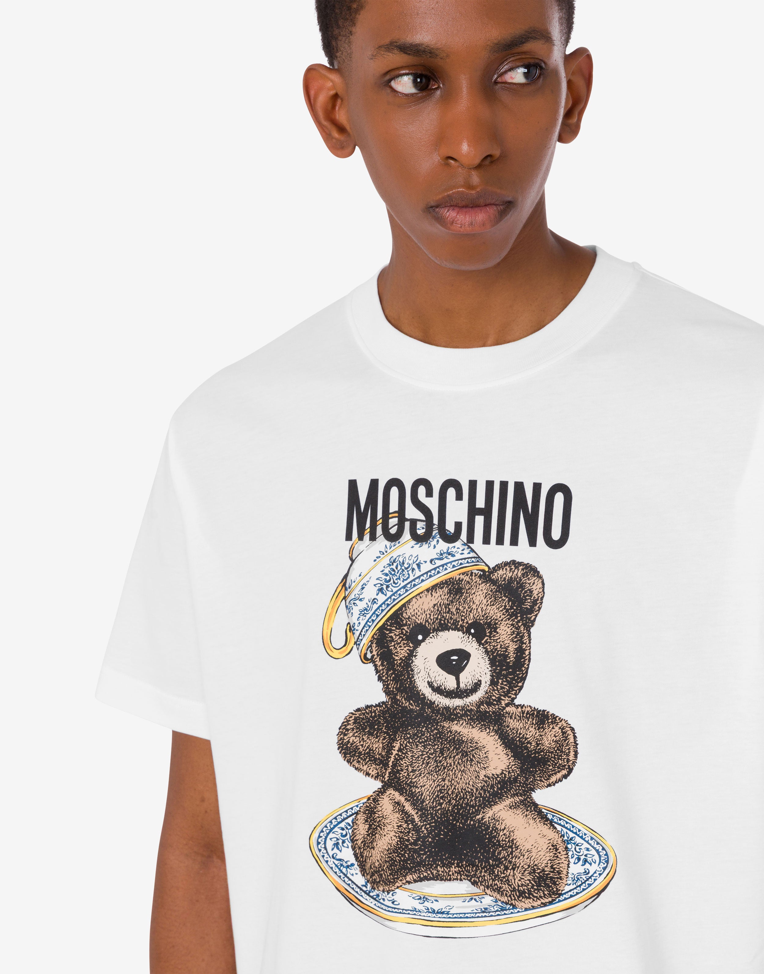 Organic cotton jersey T-shirt Moschino Teddy Bear | Moschino
