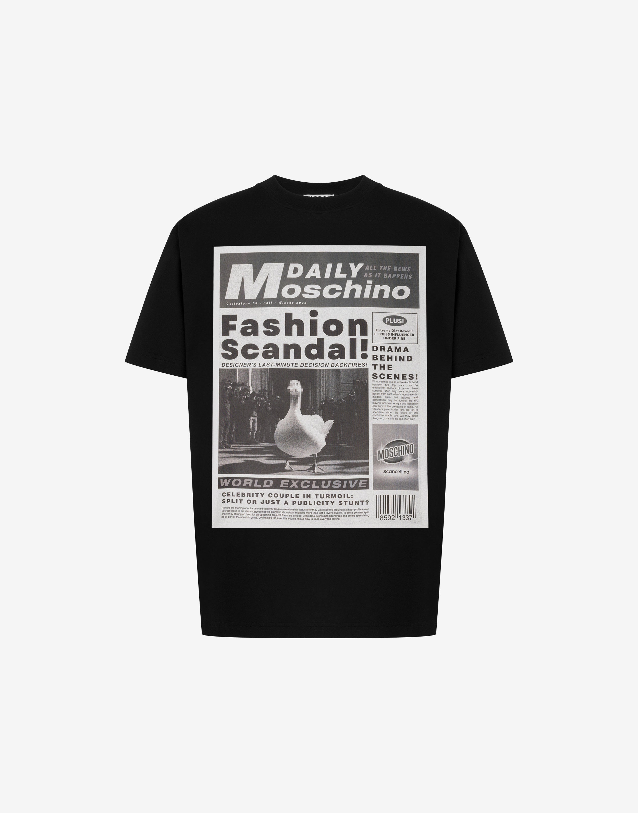 Printed organic cotton jersey T-shirt