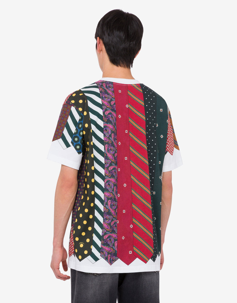 Organic cotton jersey T-shirt Archive Multicoloured Moschino 3