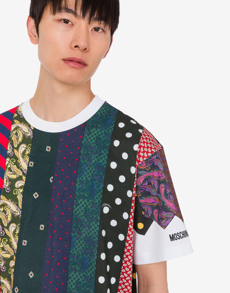 Organic cotton jersey T-shirt Archive Multicoloured Moschino 4