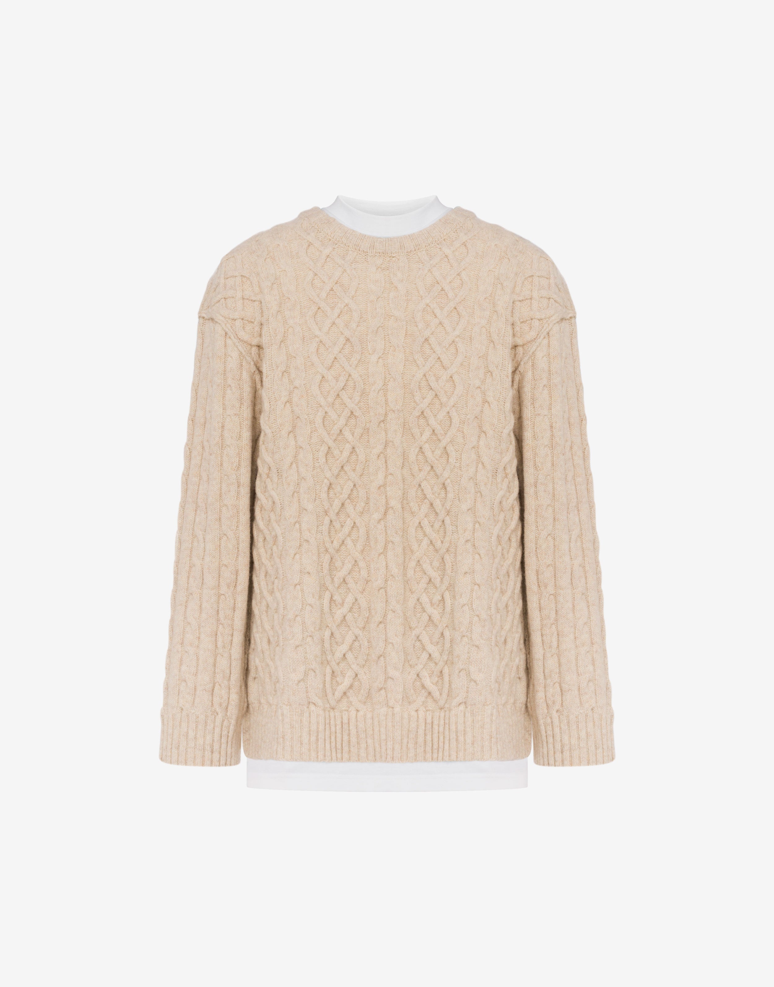 设得兰羊毛套头衫 