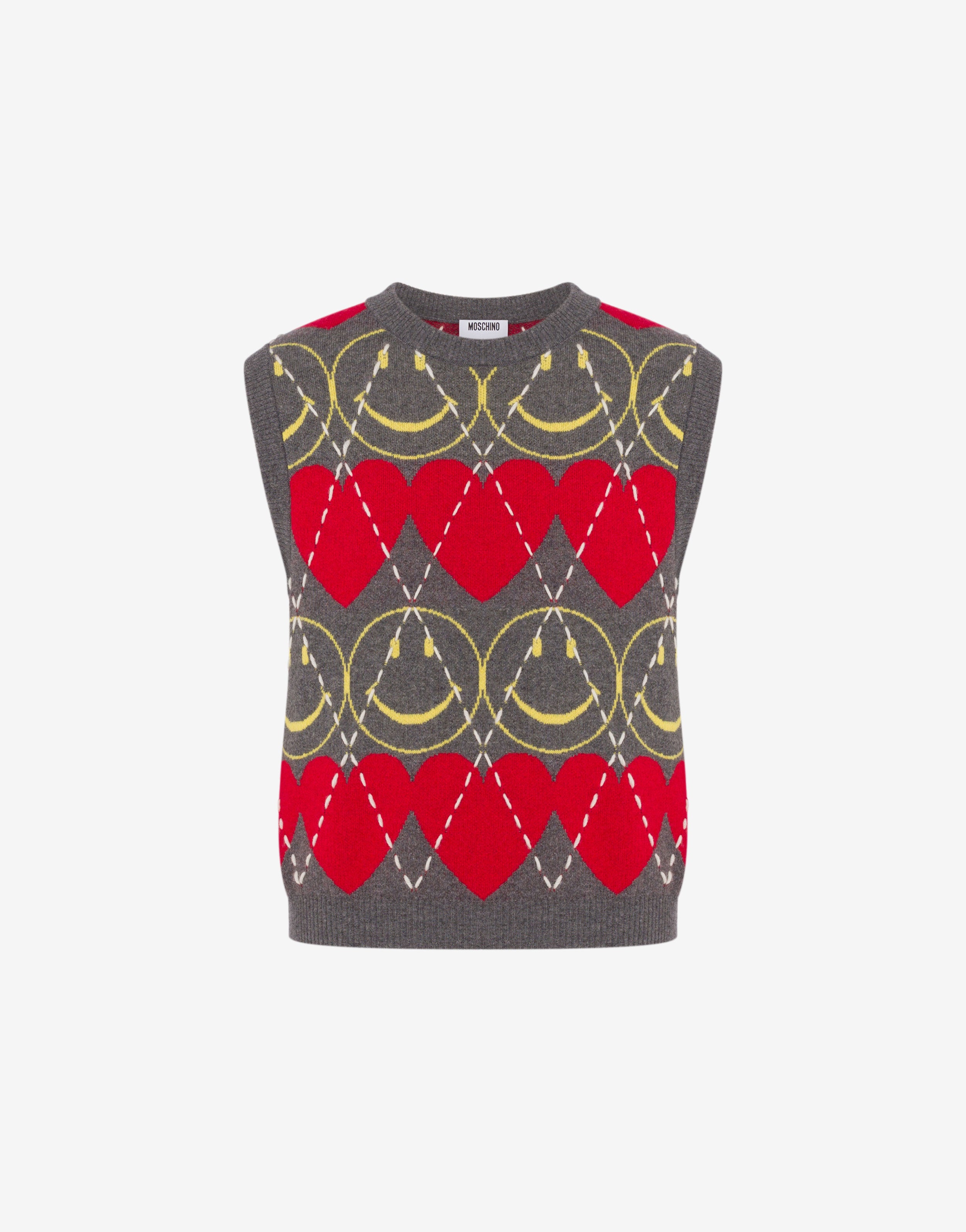 Wool blend sleeveless sweater Smiley® | Moschino