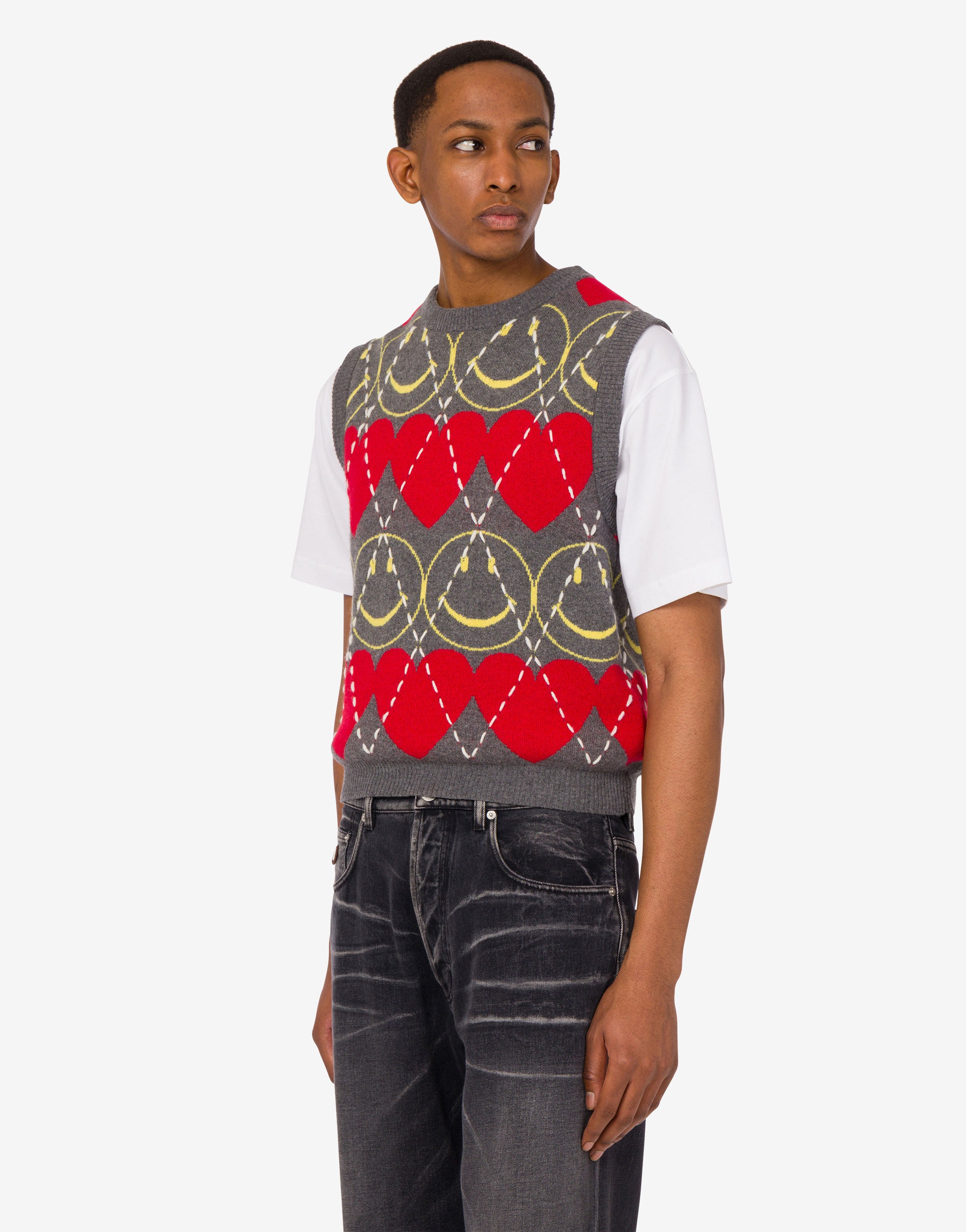 Wool blend sleeveless sweater Smiley® | Moschino