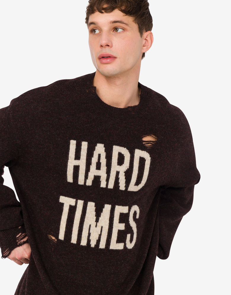 Jersey de lana Shetland con incrustaciones Marrón oscuro Moschino 4