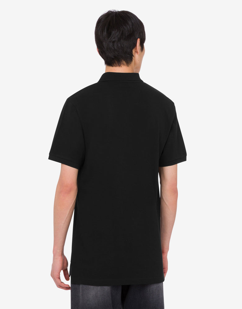 棉质 Piqué Polo 衫Laurel Crown 黑色 Moschino 3
