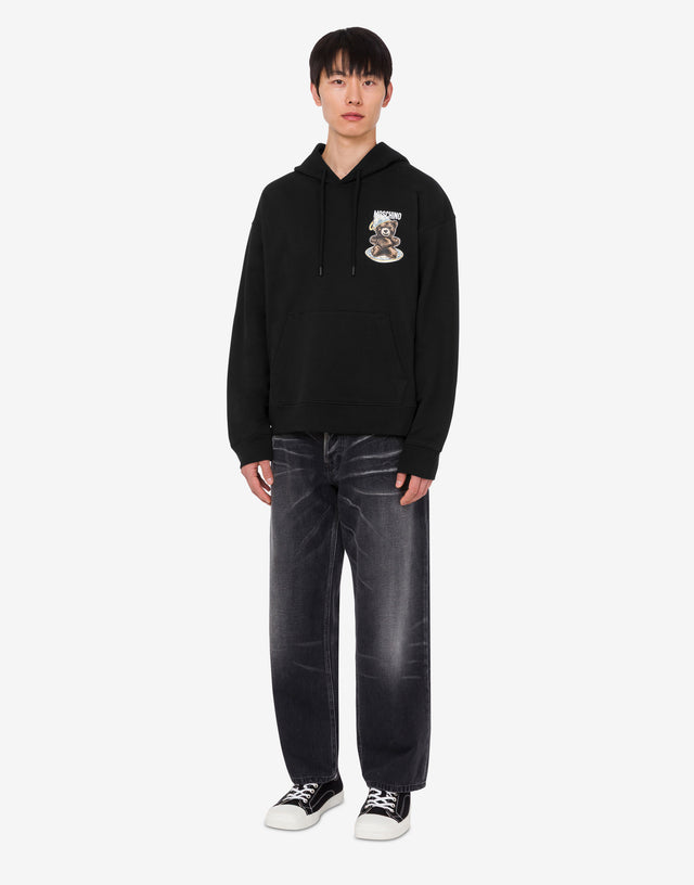 Moschino Teddy Bear Organic Cotton Sweatshirt Black Moschino 1