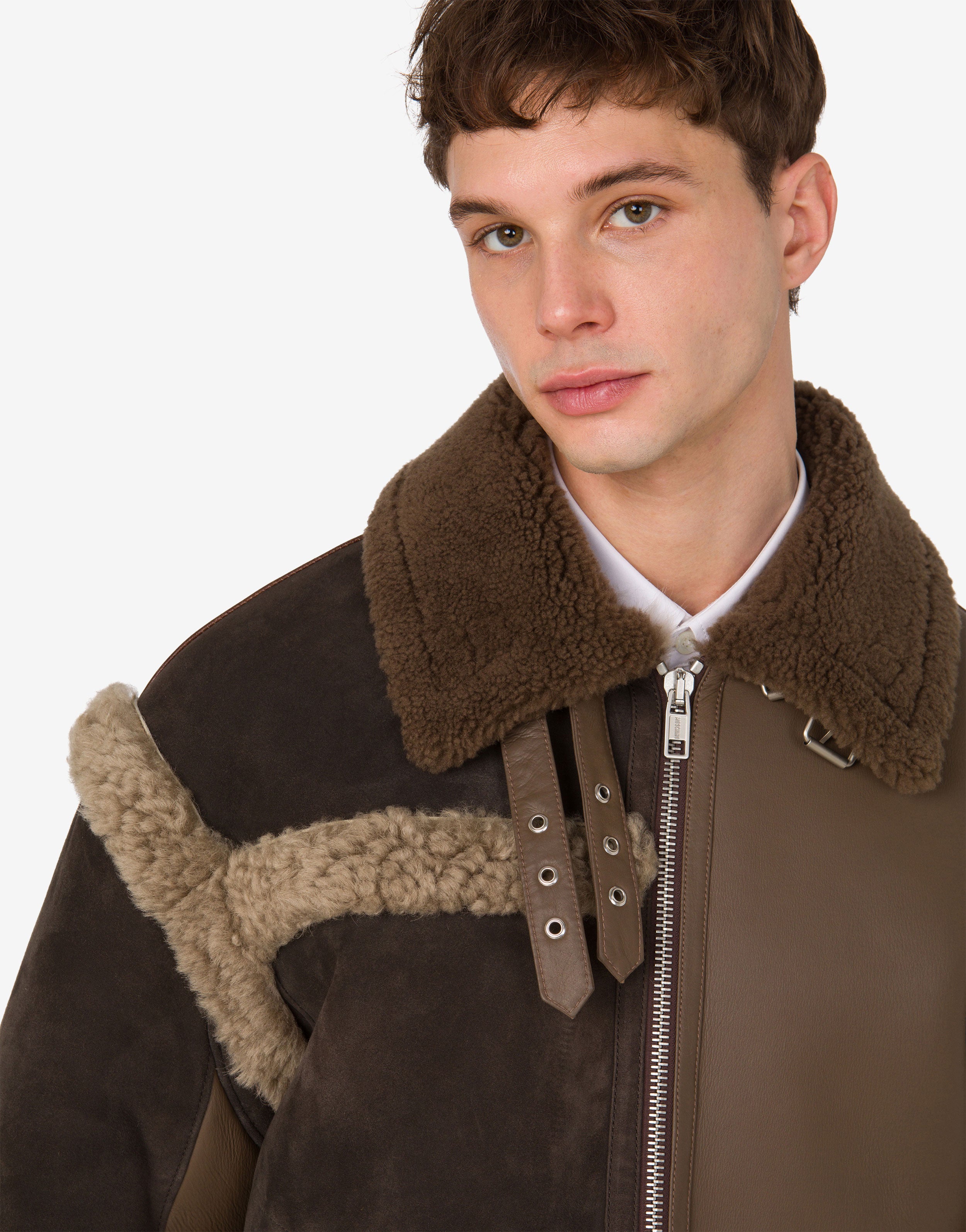 Shearling-blend sheepskin | Moschino