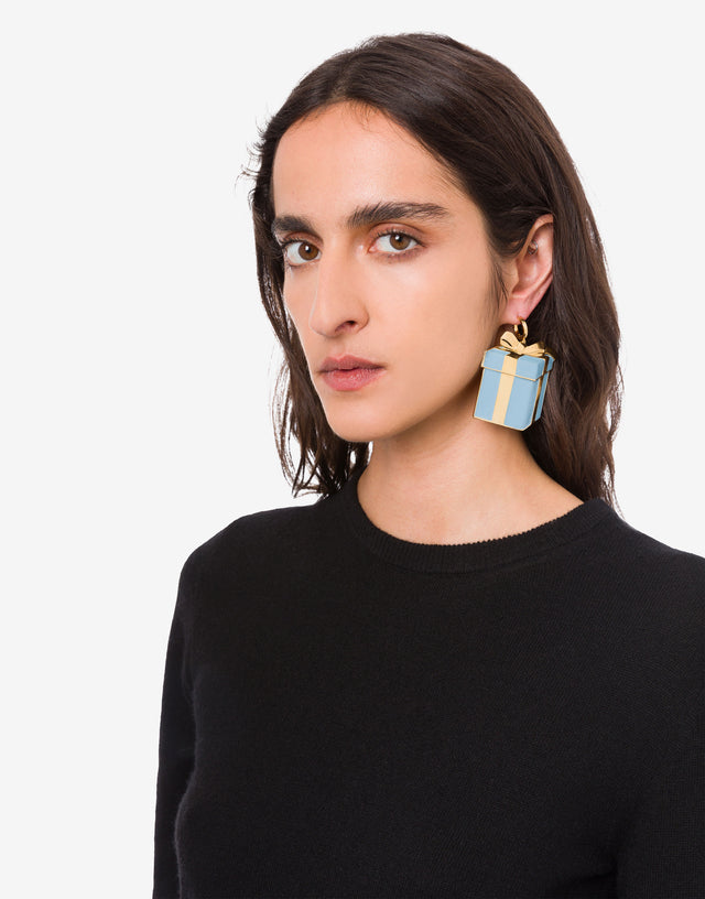 Pendientes colgantes de metal Savoy blue Moschino 0