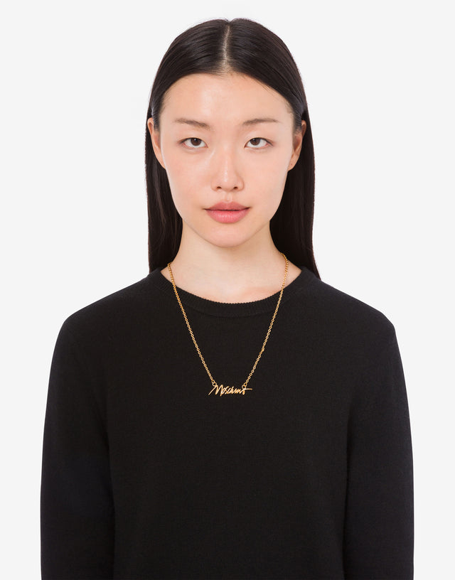 Metal necklace Gold Moschino 0