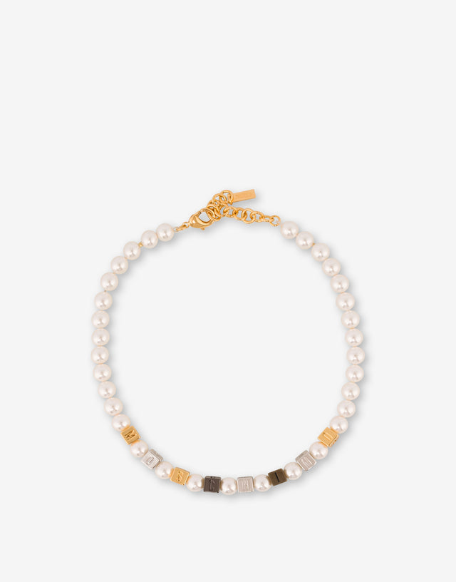 Choker necklace with pearls White Moschino 1