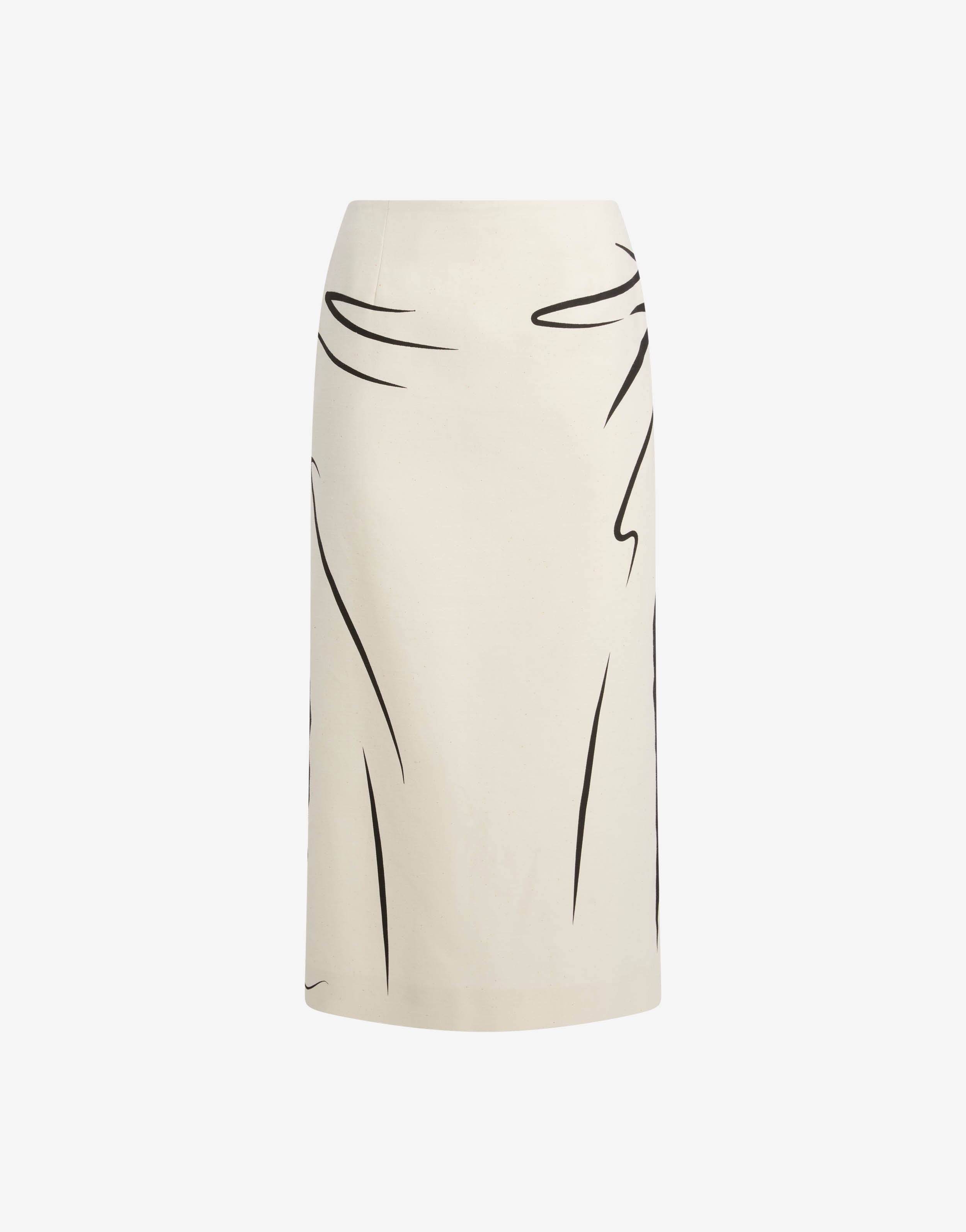 Printed cotton skirt | Moschino