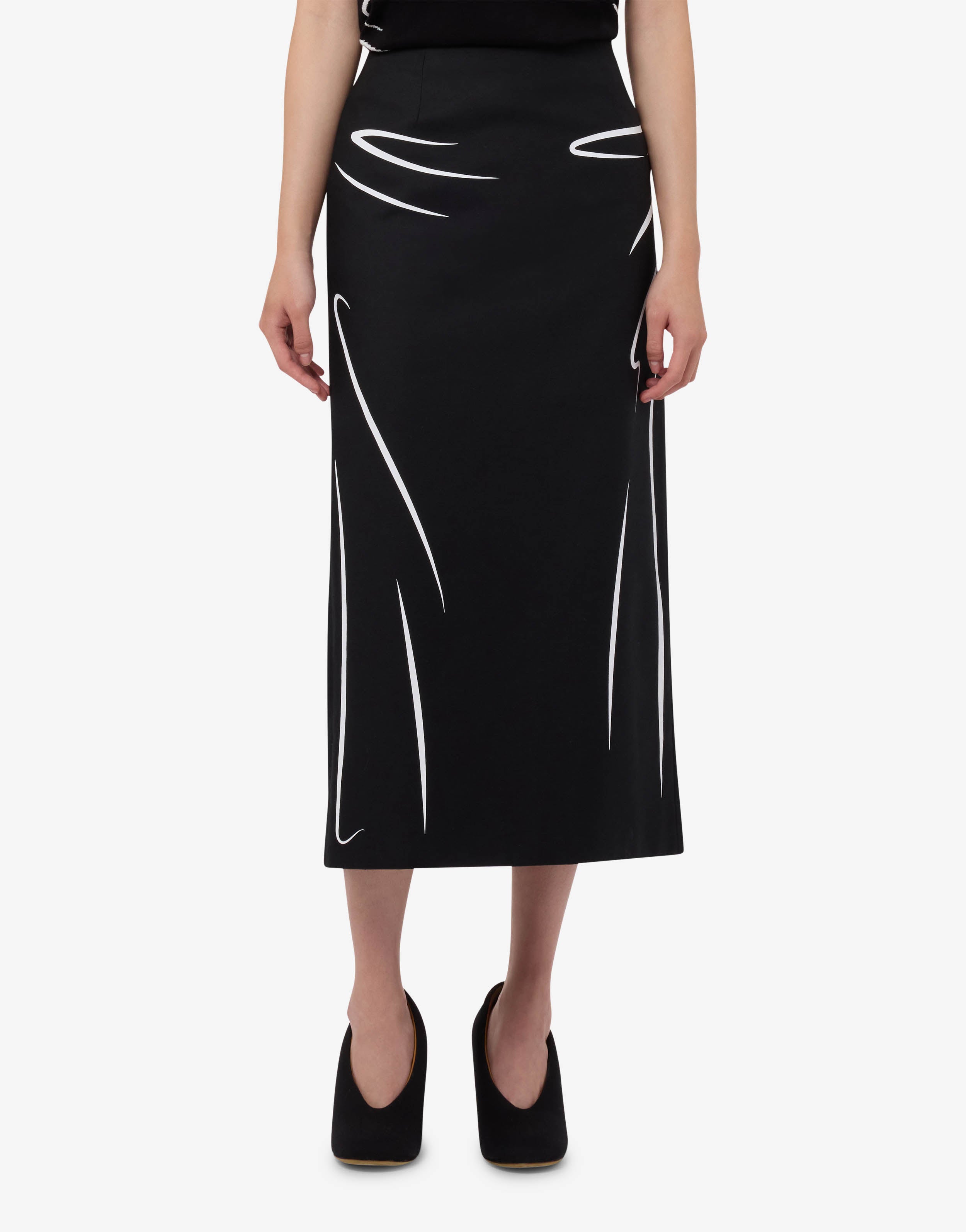 Printed cotton skirt | Moschino