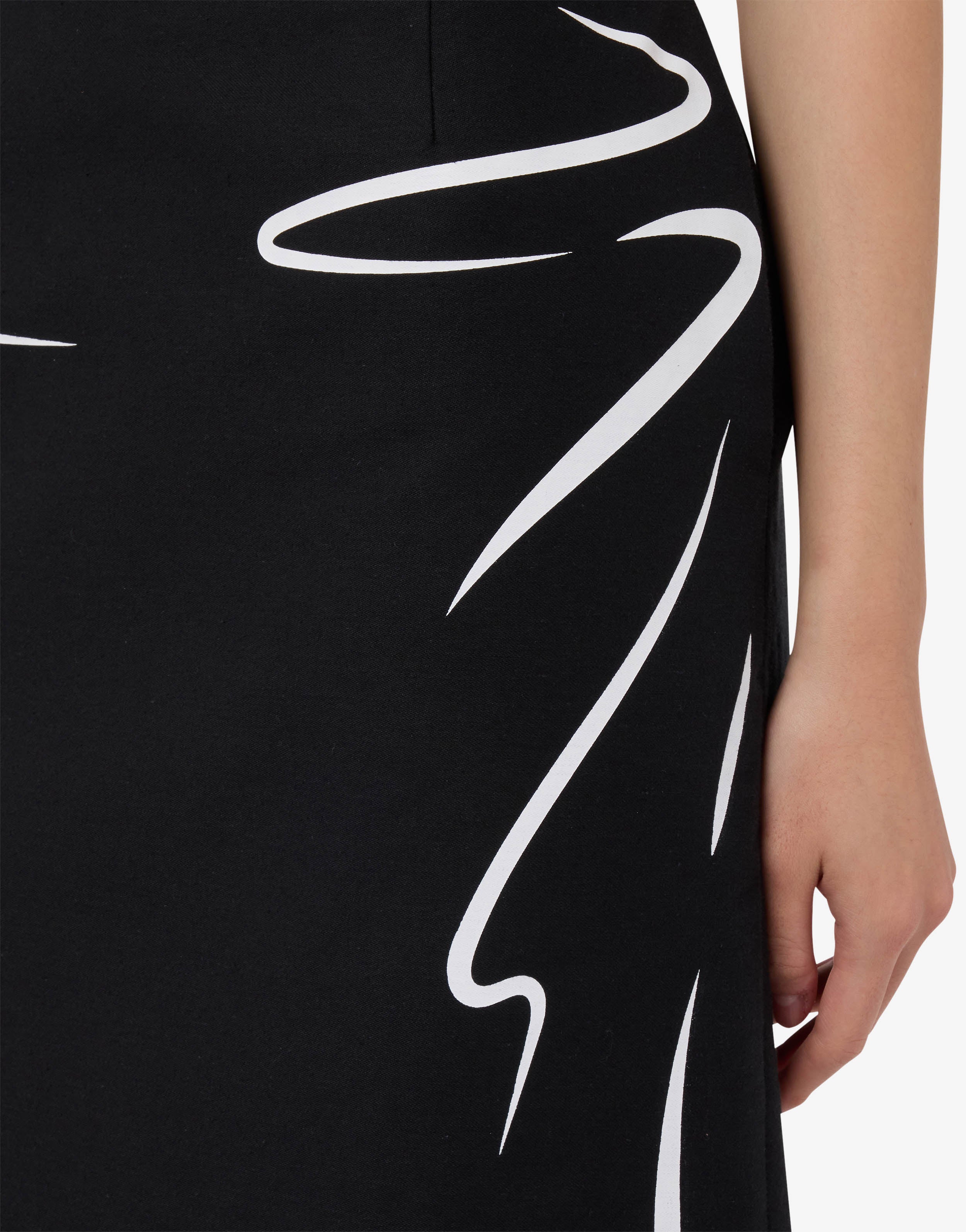 Printed cotton skirt | Moschino