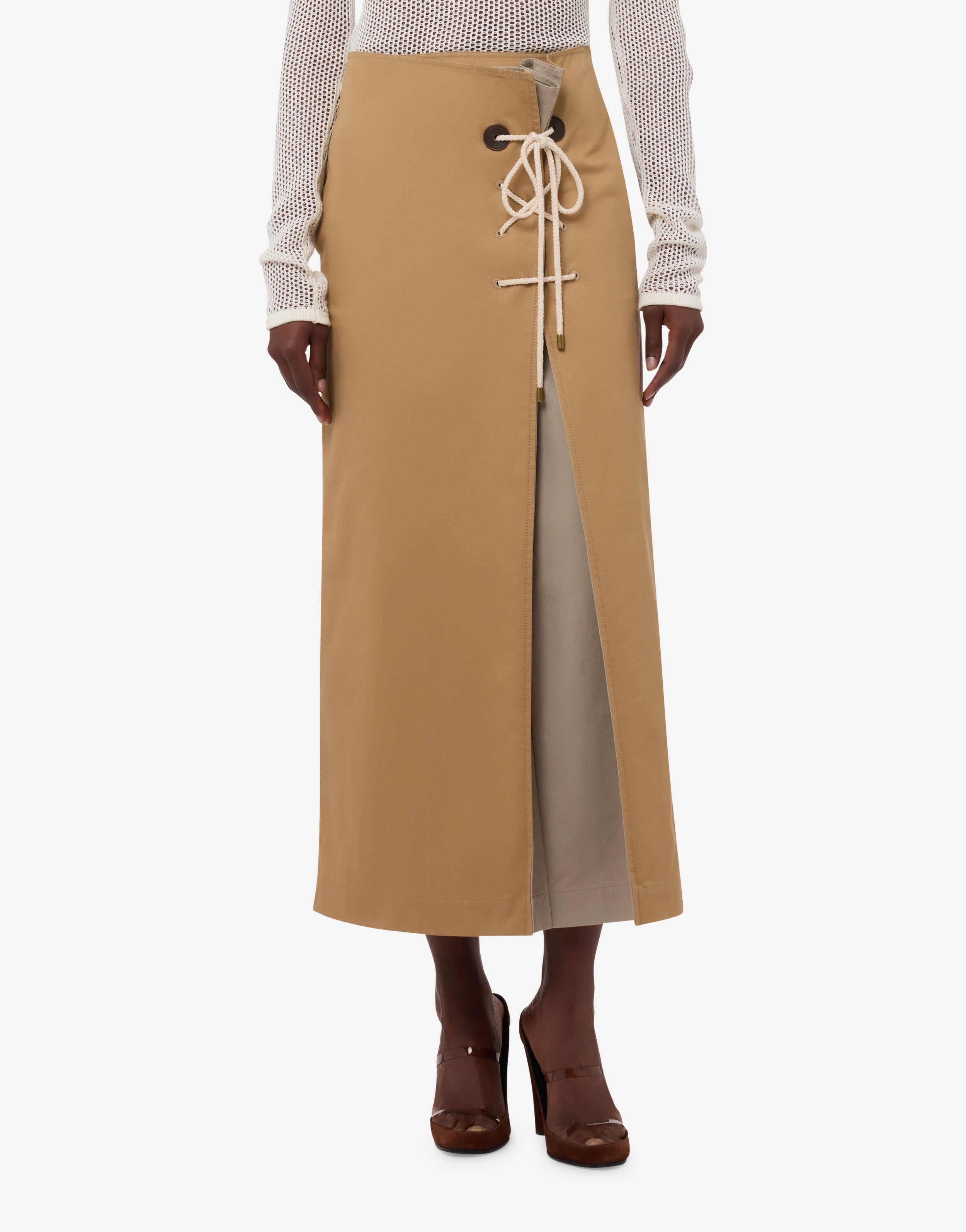 Cotton gabardine skirt | Moschino