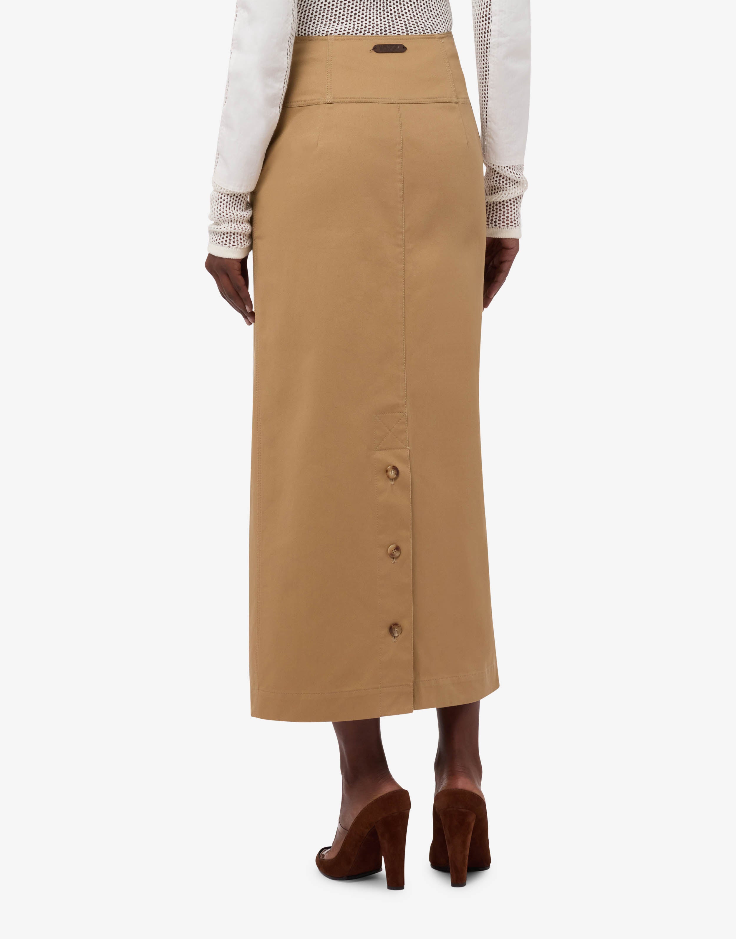 Cotton gabardine skirt | Moschino
