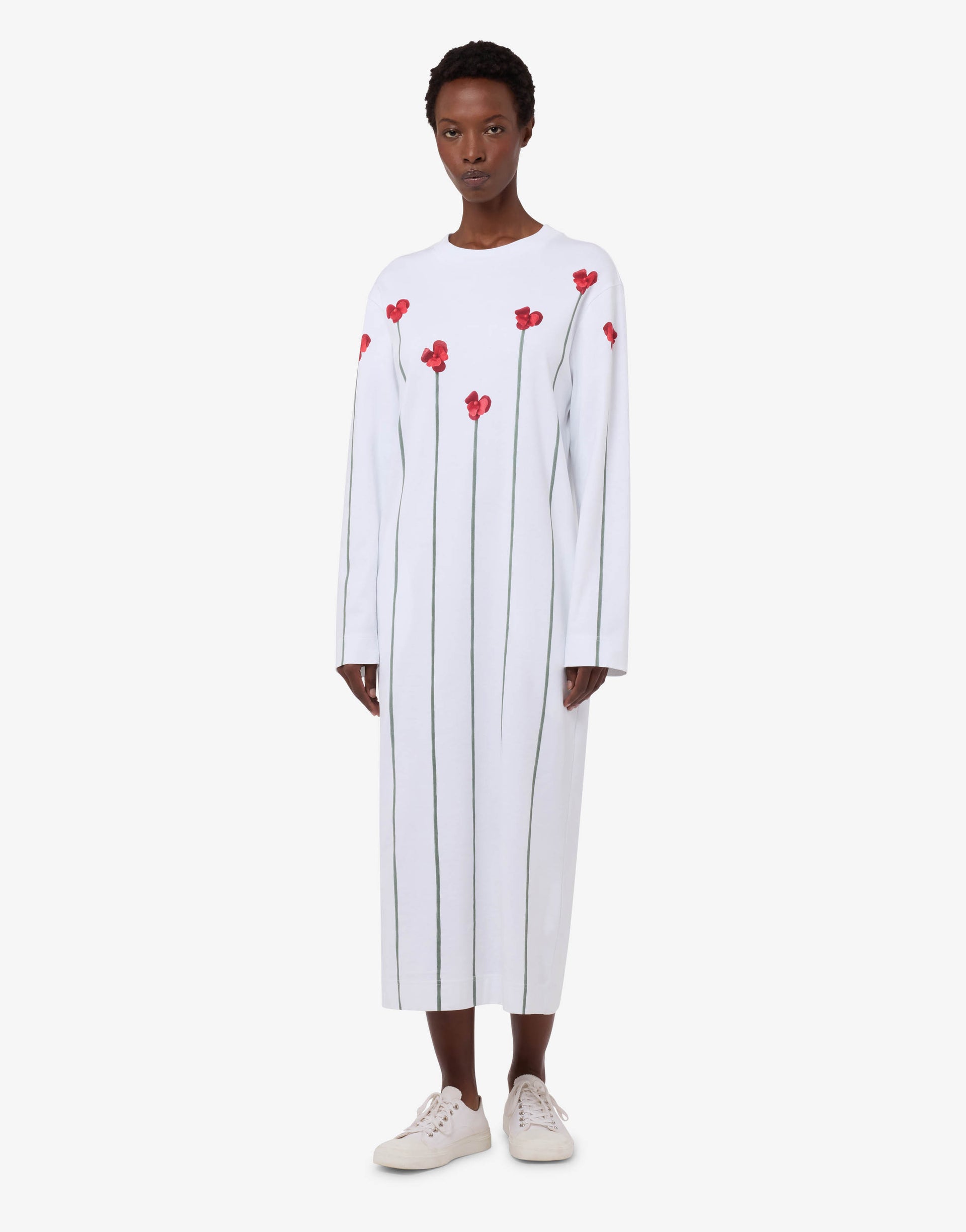 heavy cotton dress Topshop dropped waist heavy cotton maxi dress in white