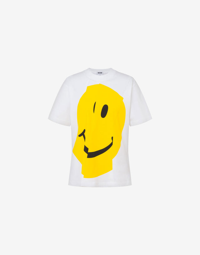 有机棉针织T恤 Smiley® 白色 Moschino 0
