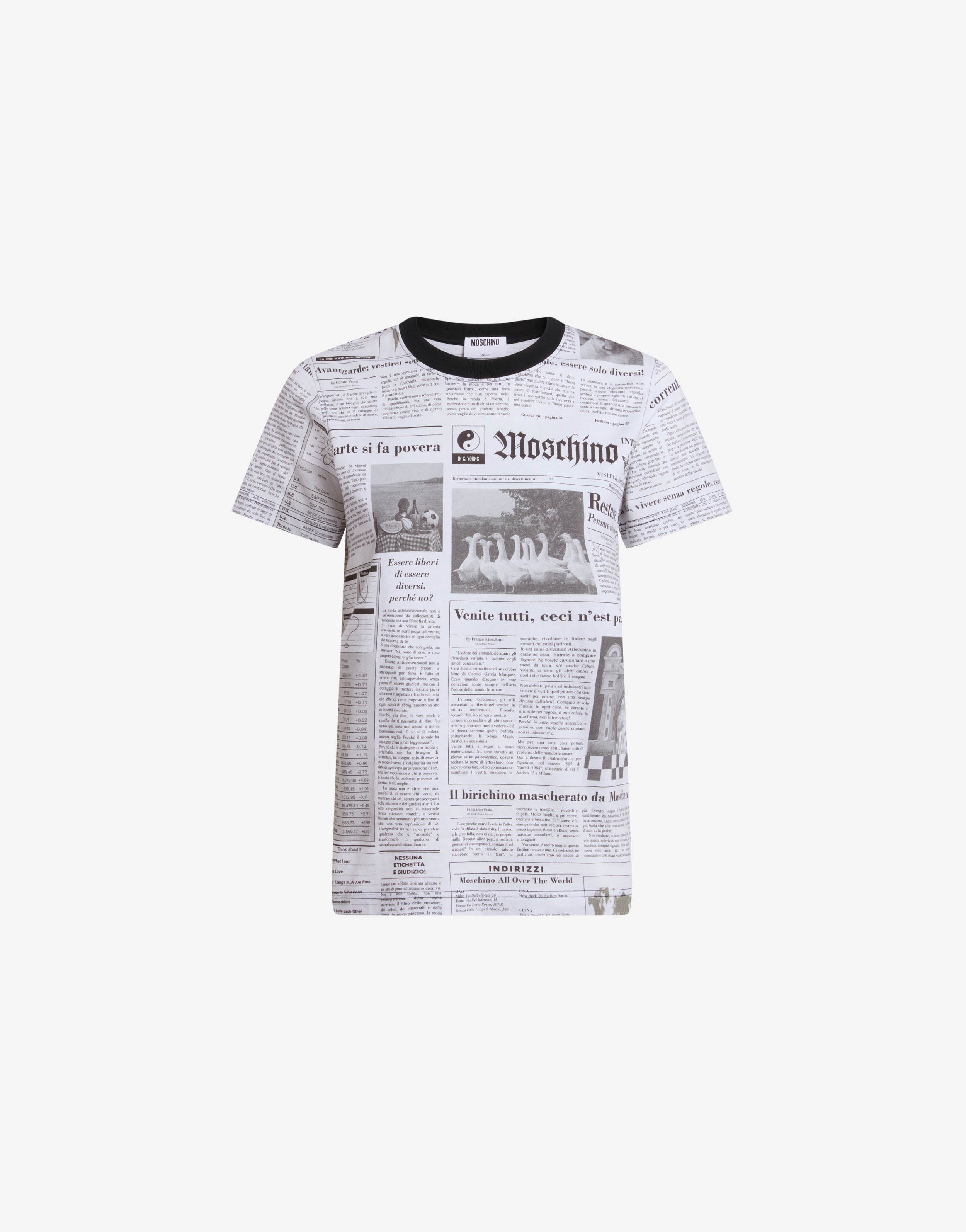 Moschino Tシャツ shury dammittokyo Printed organic cotton jersey T-shirt | Moschino
