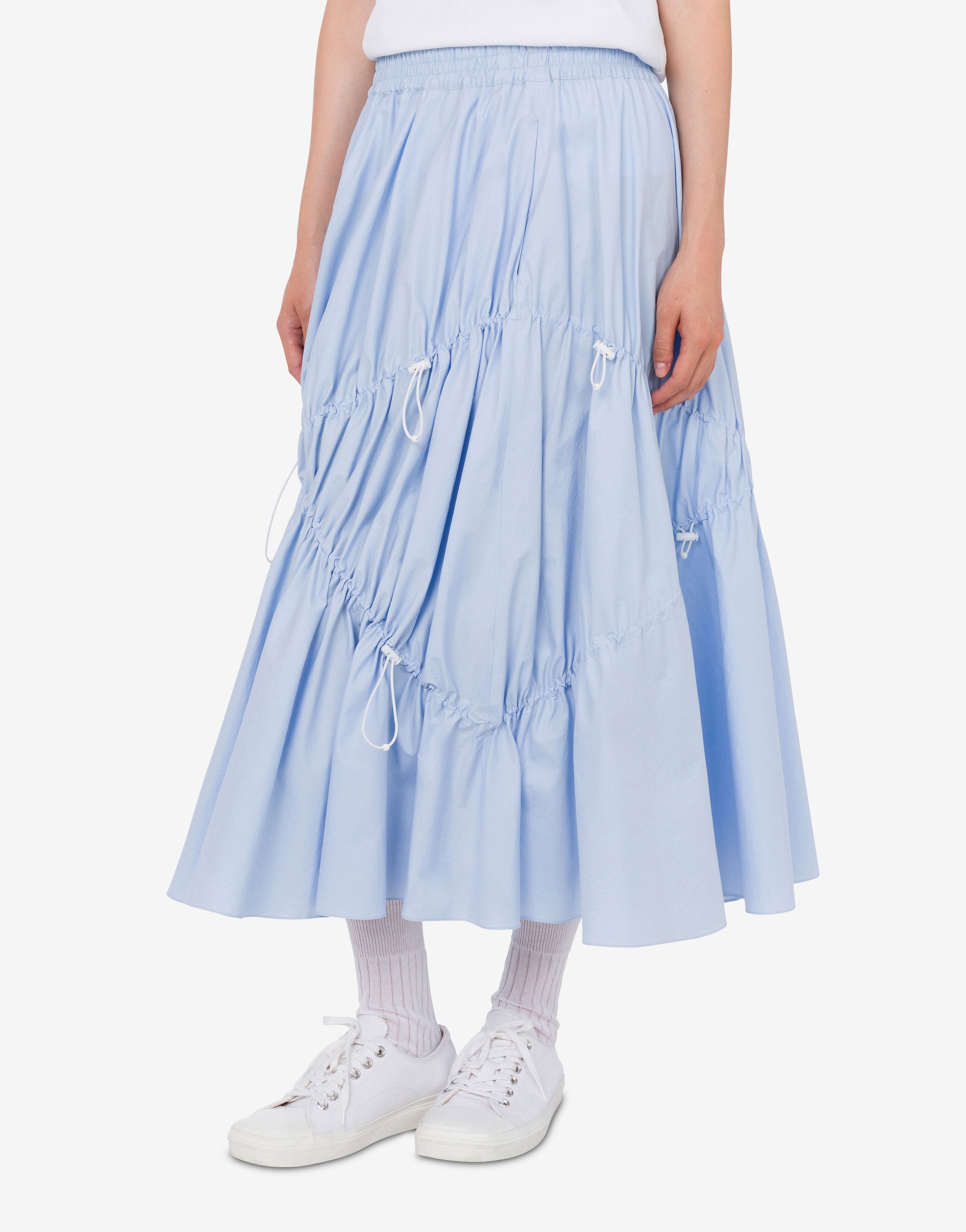 Stretch cotton poplin skirt | Moschino