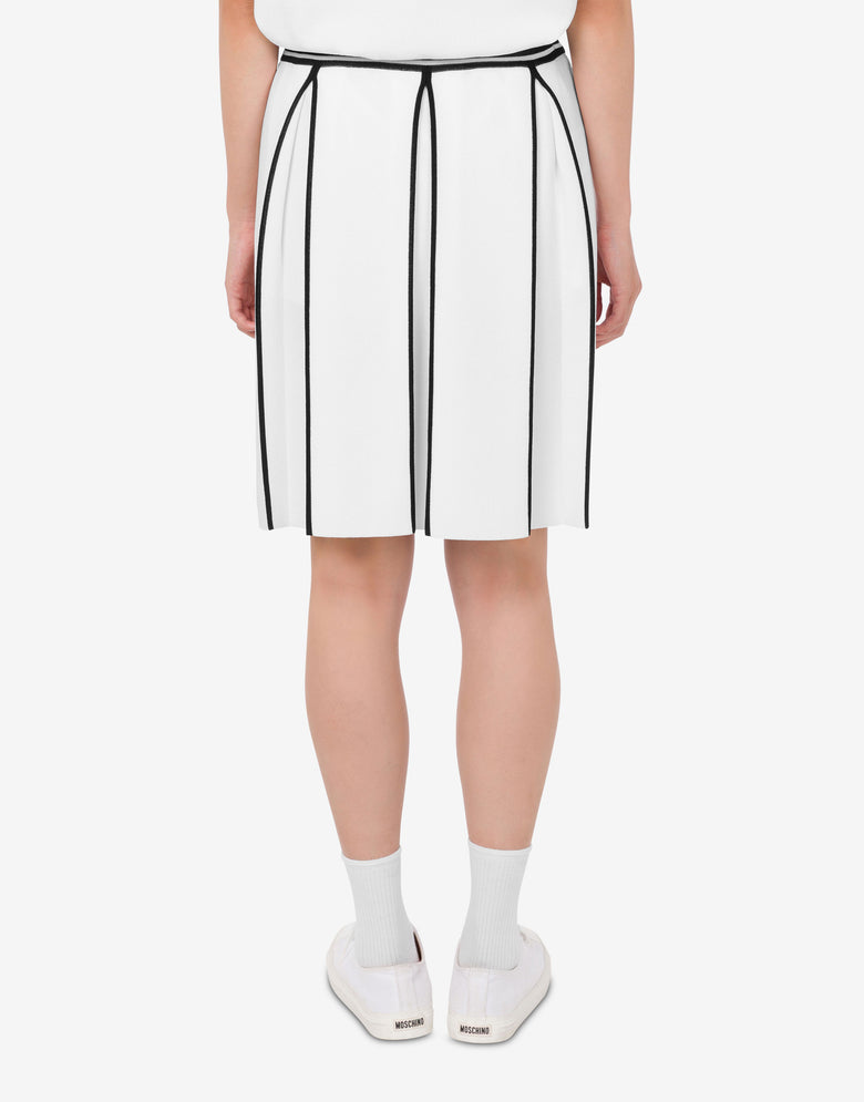 弹力针织裙 白色 Moschino 3