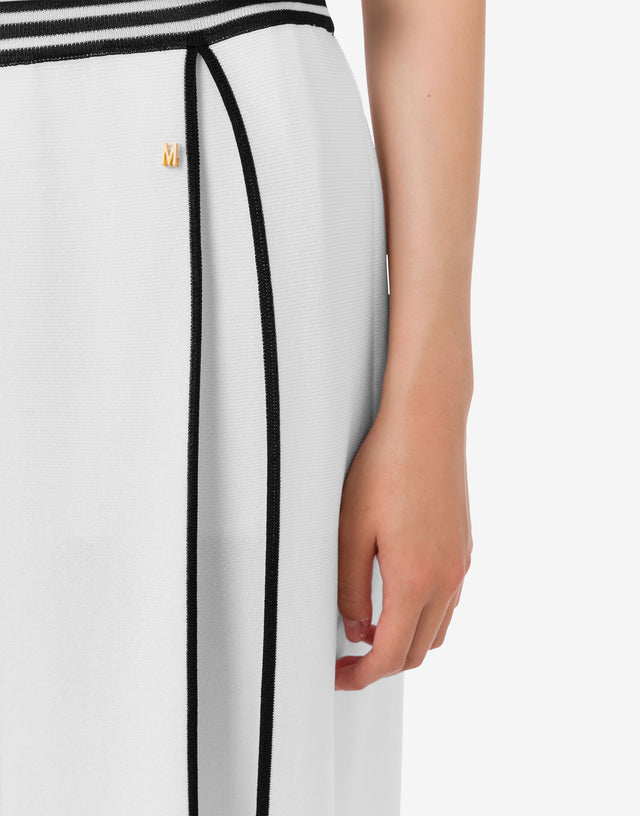 弹力针织裙 白色 Moschino 1