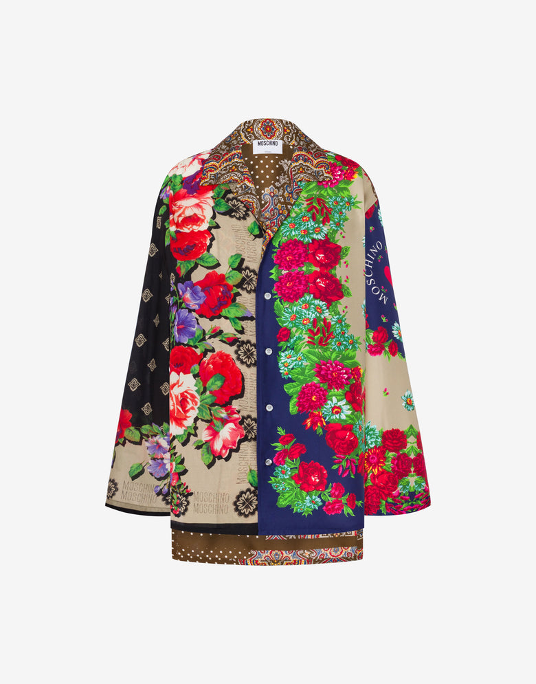 印花丝绸衬衫 彩色 Moschino 4