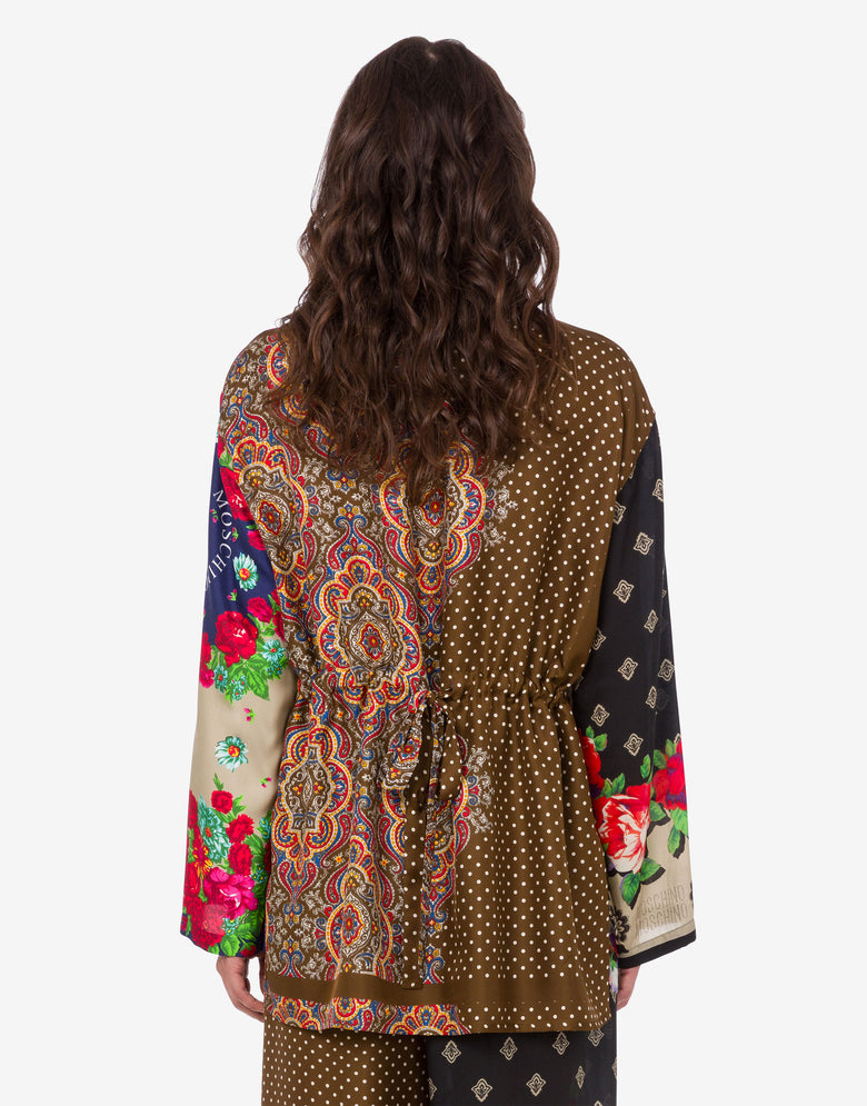 印花丝绸衬衫 彩色 Moschino 3