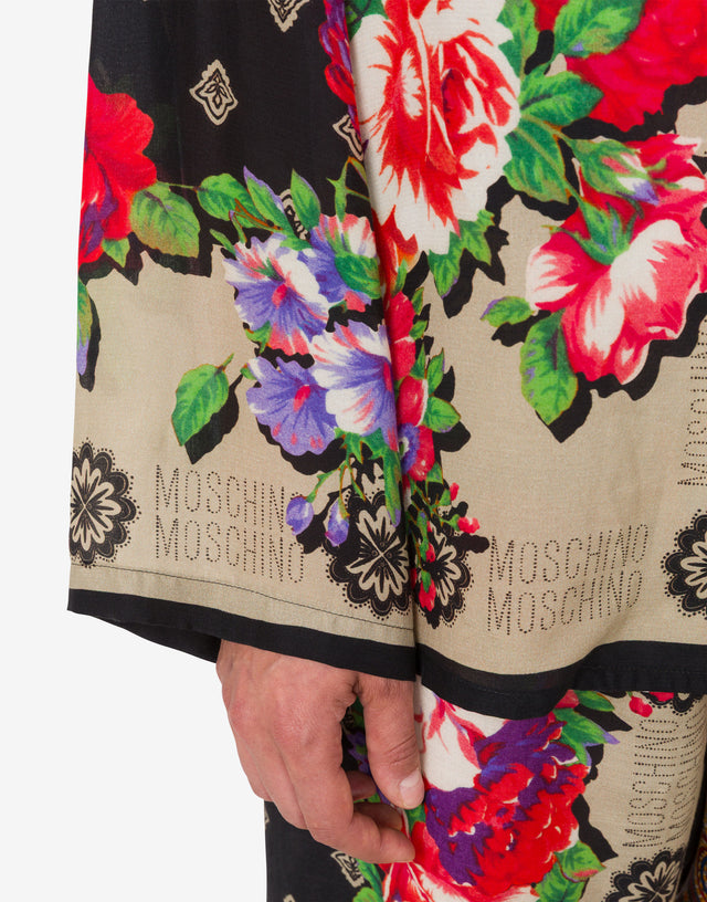 印花丝绸衬衫 彩色 Moschino 1