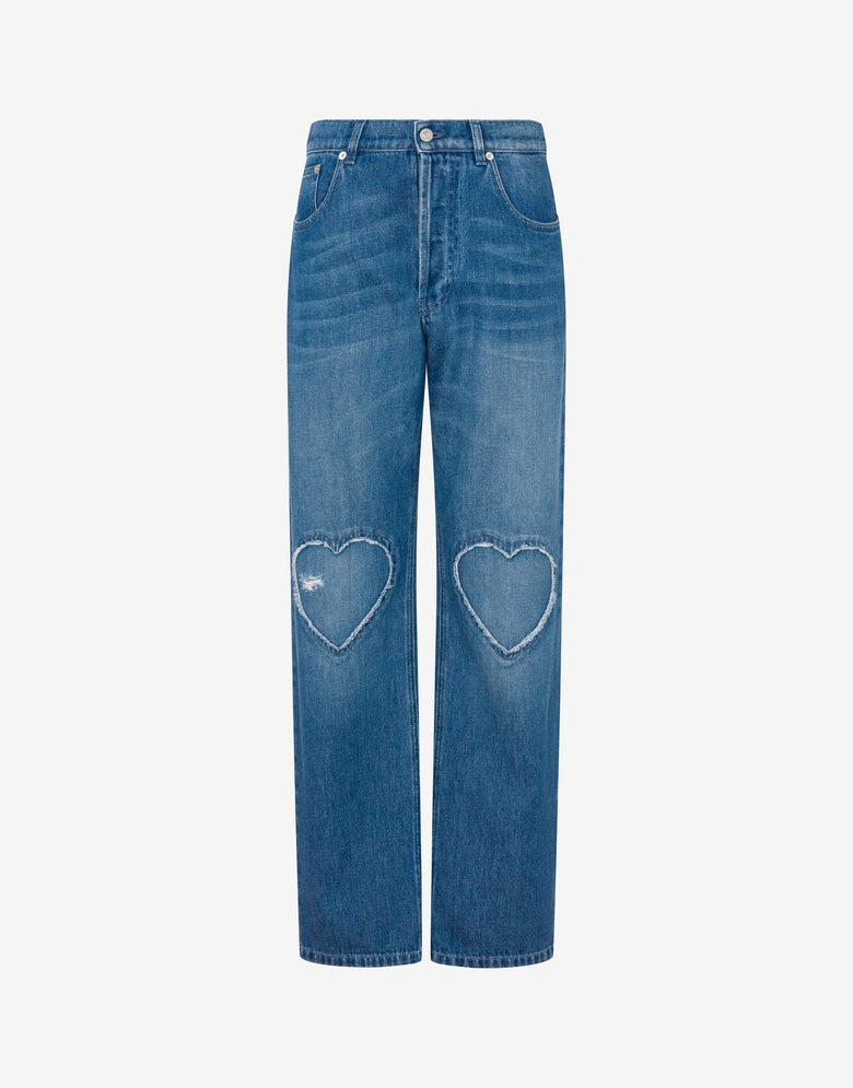 Pantalón vaquero de algodón azul Blue Denim Moschino 4