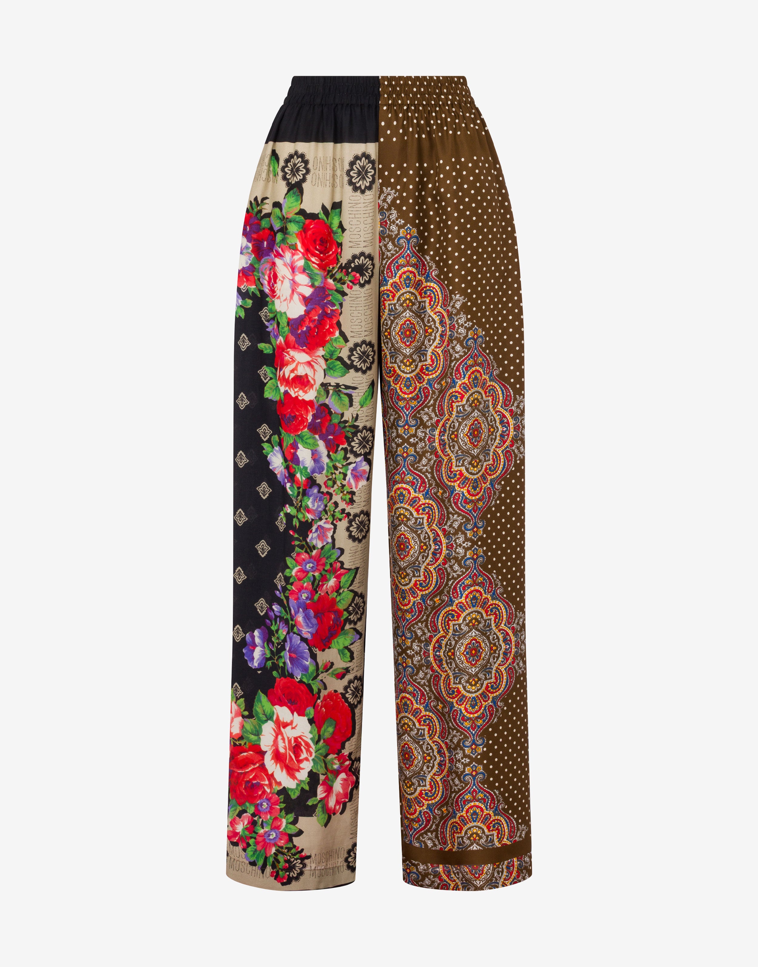 Printed silk pants | Moschino