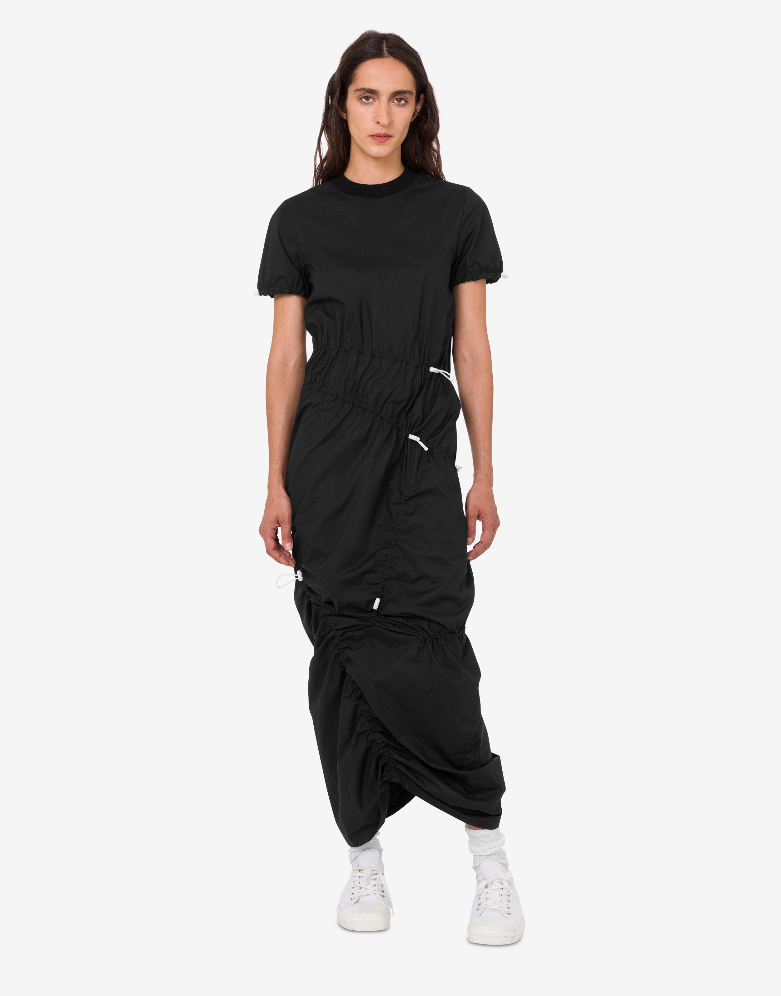 Cotton blend gabardine trench coat | Moschino
