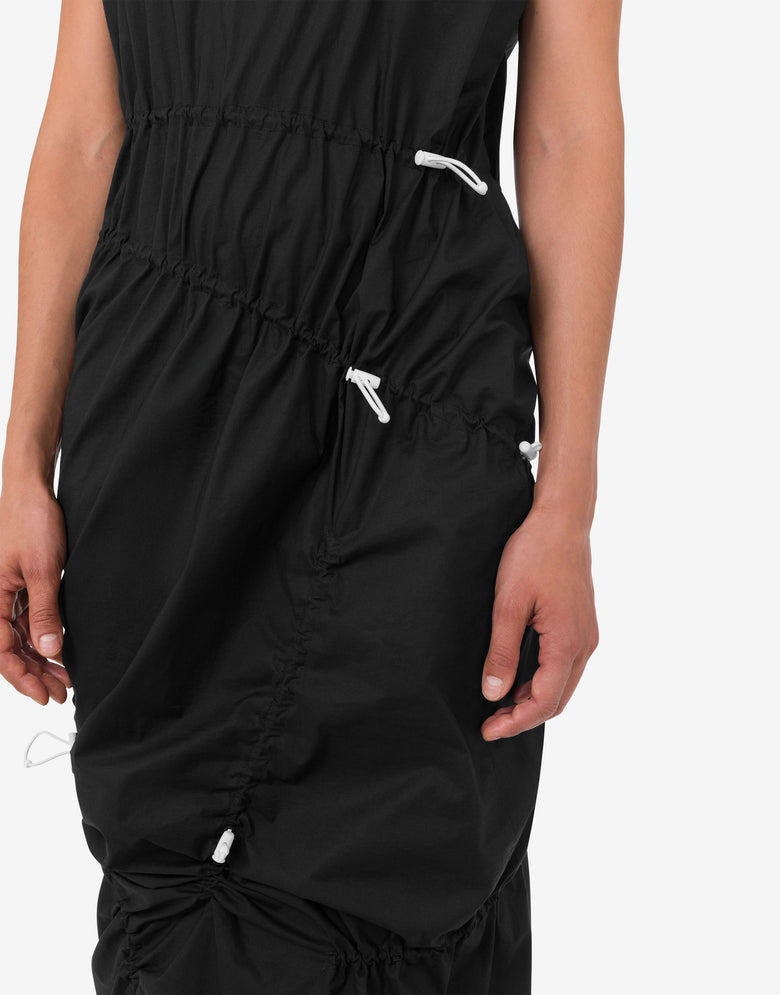 弹力棉府绸连衣裙 黑色 Moschino 3