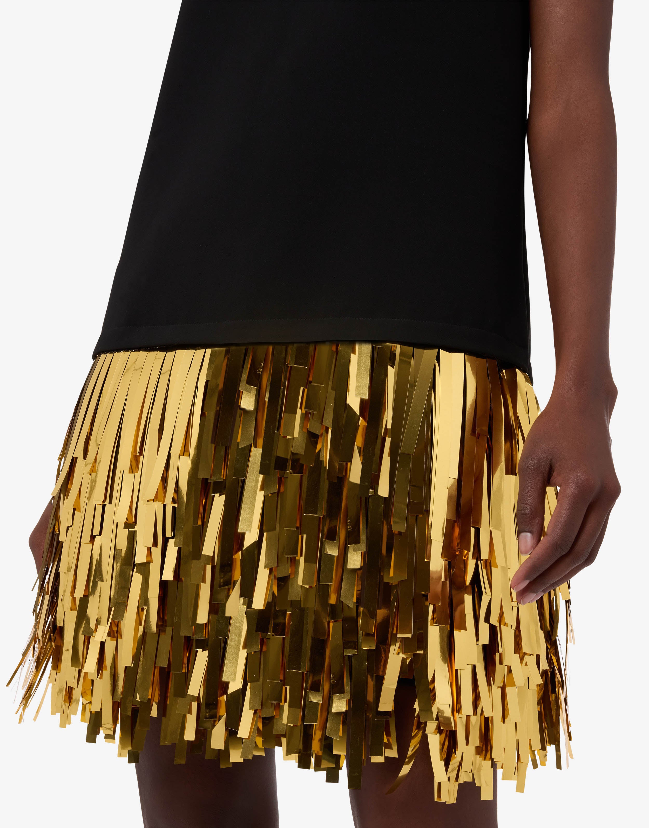 Embellished stretch crepe dress | Moschino