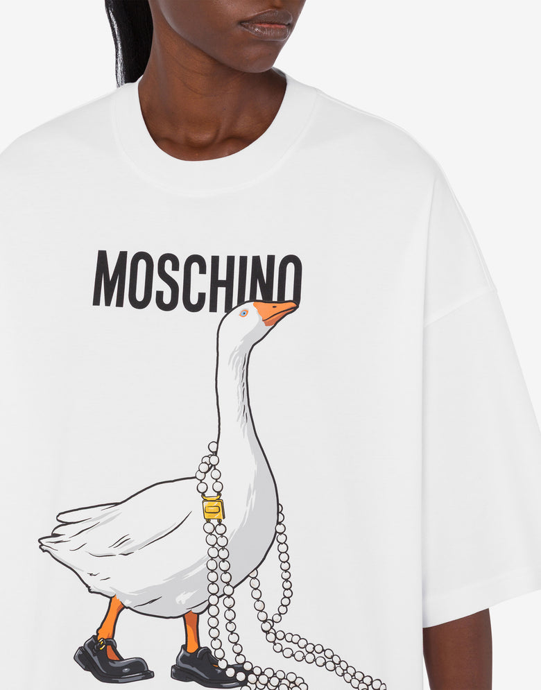 鹅绒厚棉裙 白色 Moschino 3