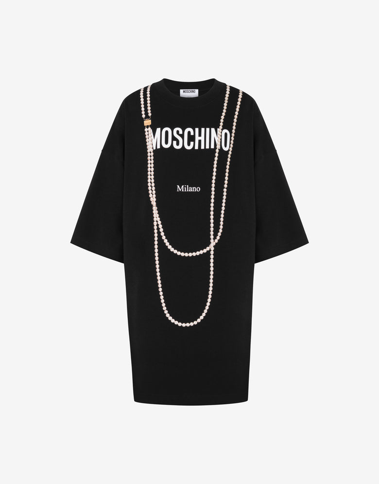 Printed heavy cotton dress Black Moschino 3