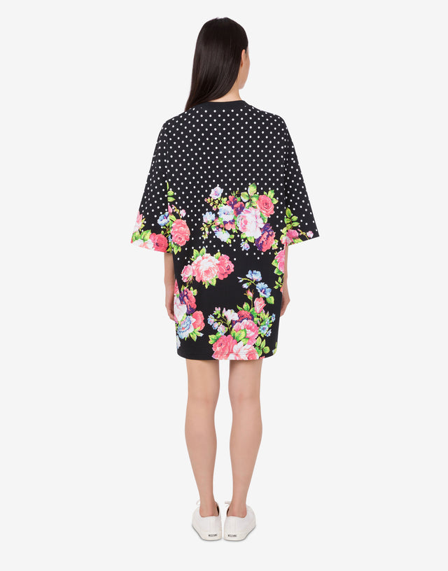 Printed heavy cotton dress Black Moschino 1