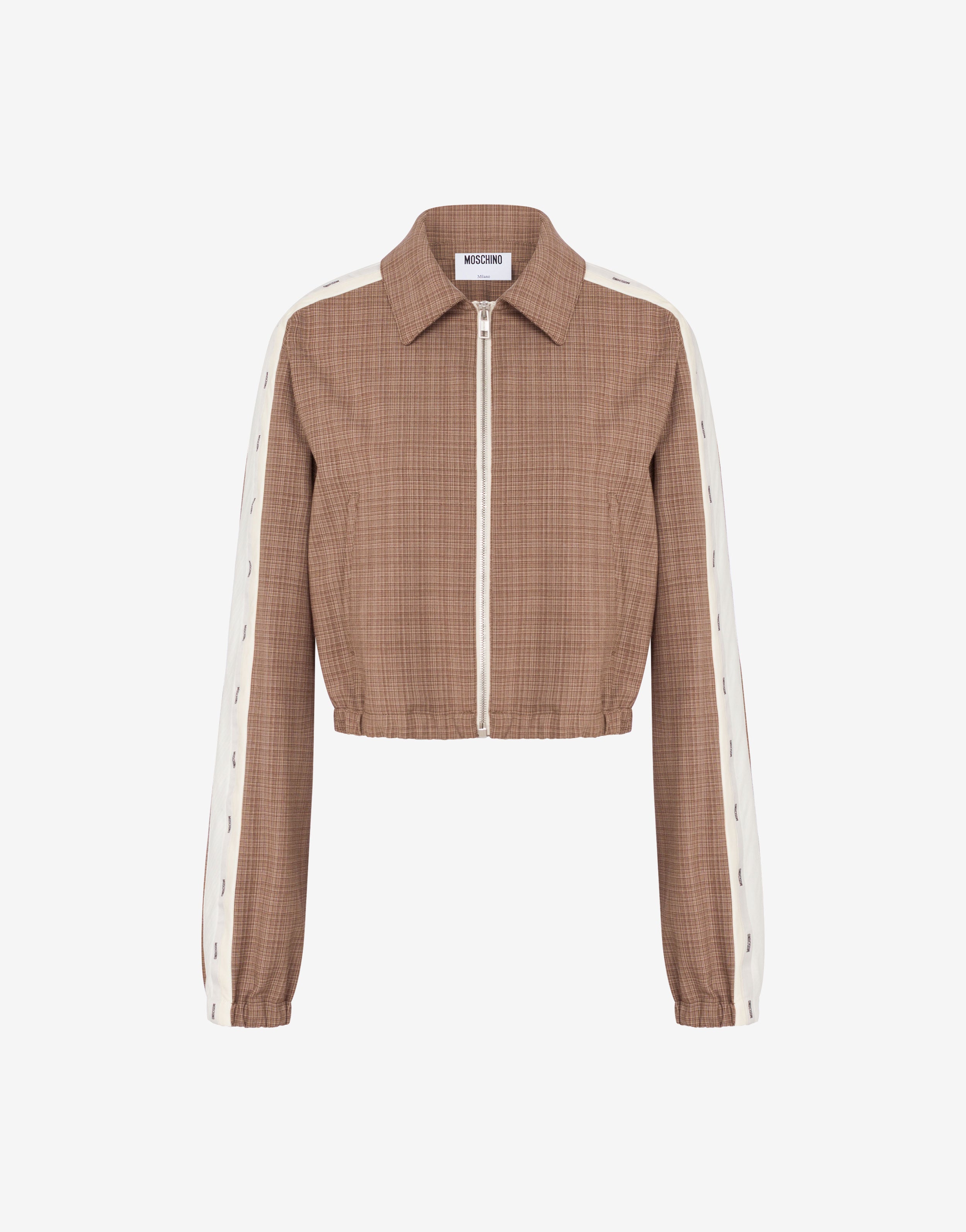 Stretch wool blend cloth jacket