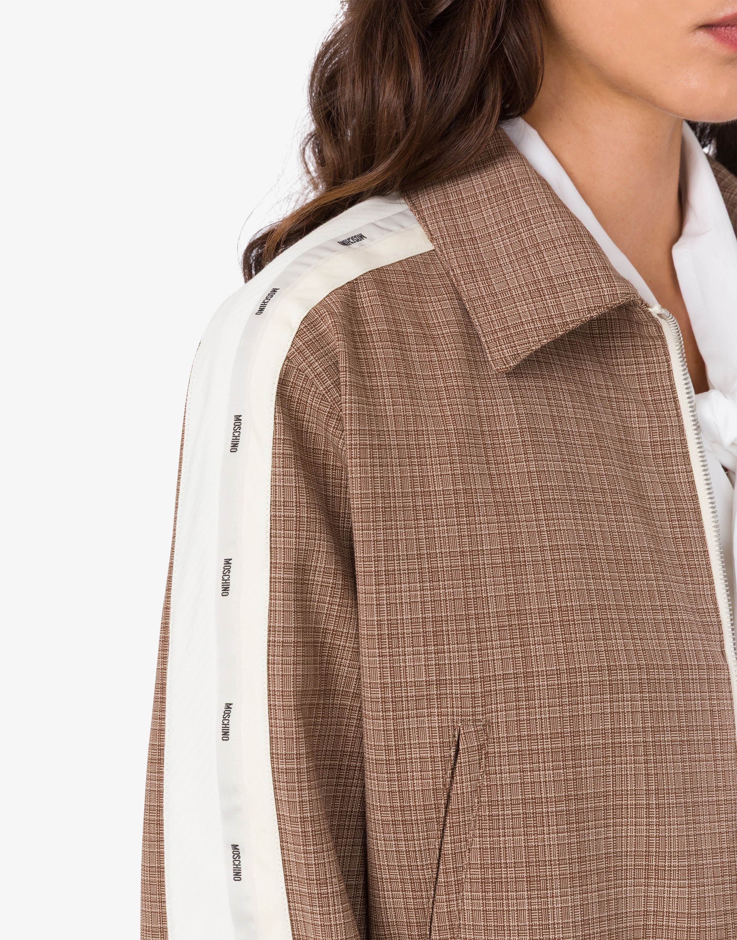 Stretch wool blend cloth jacket | Moschino