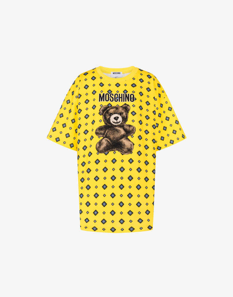 Moschino 泰迪熊有机棉针织 T 恤 黄色 Moschino 4