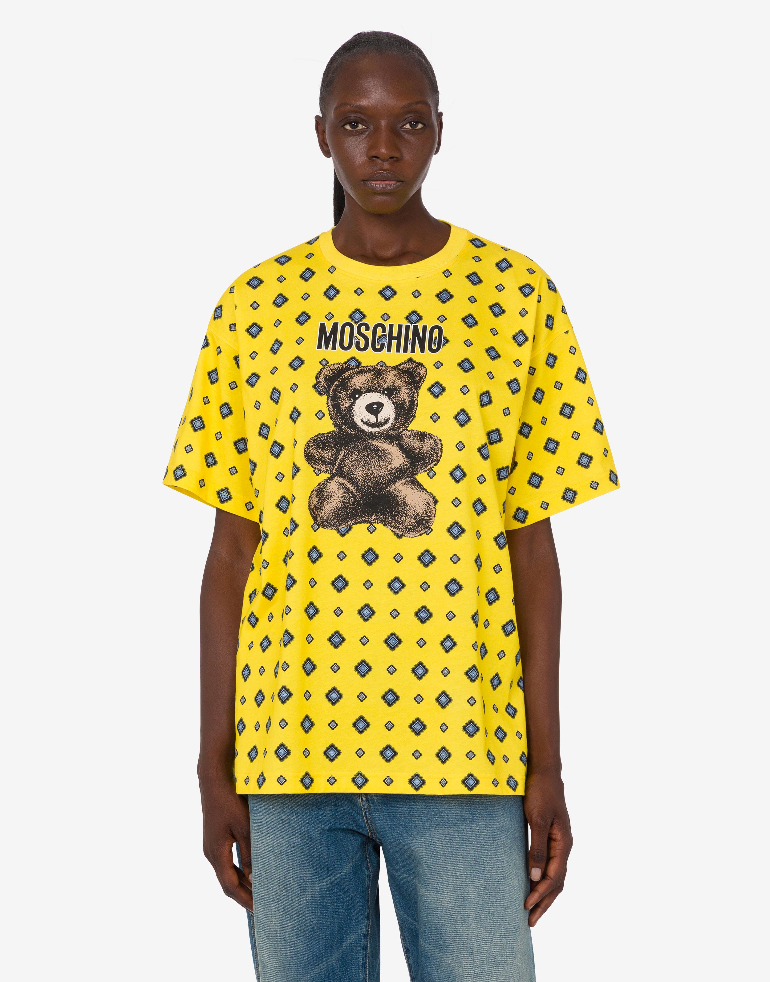 Camiseta Moschino Teddy Bear de punto de algodón orgánico
